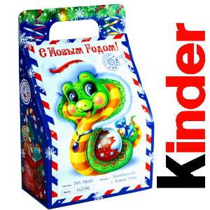 Детский подарок на Новый Год в жестяной упаковке весом 335 грамм по цене 1312 руб в Южно-Сахалинске